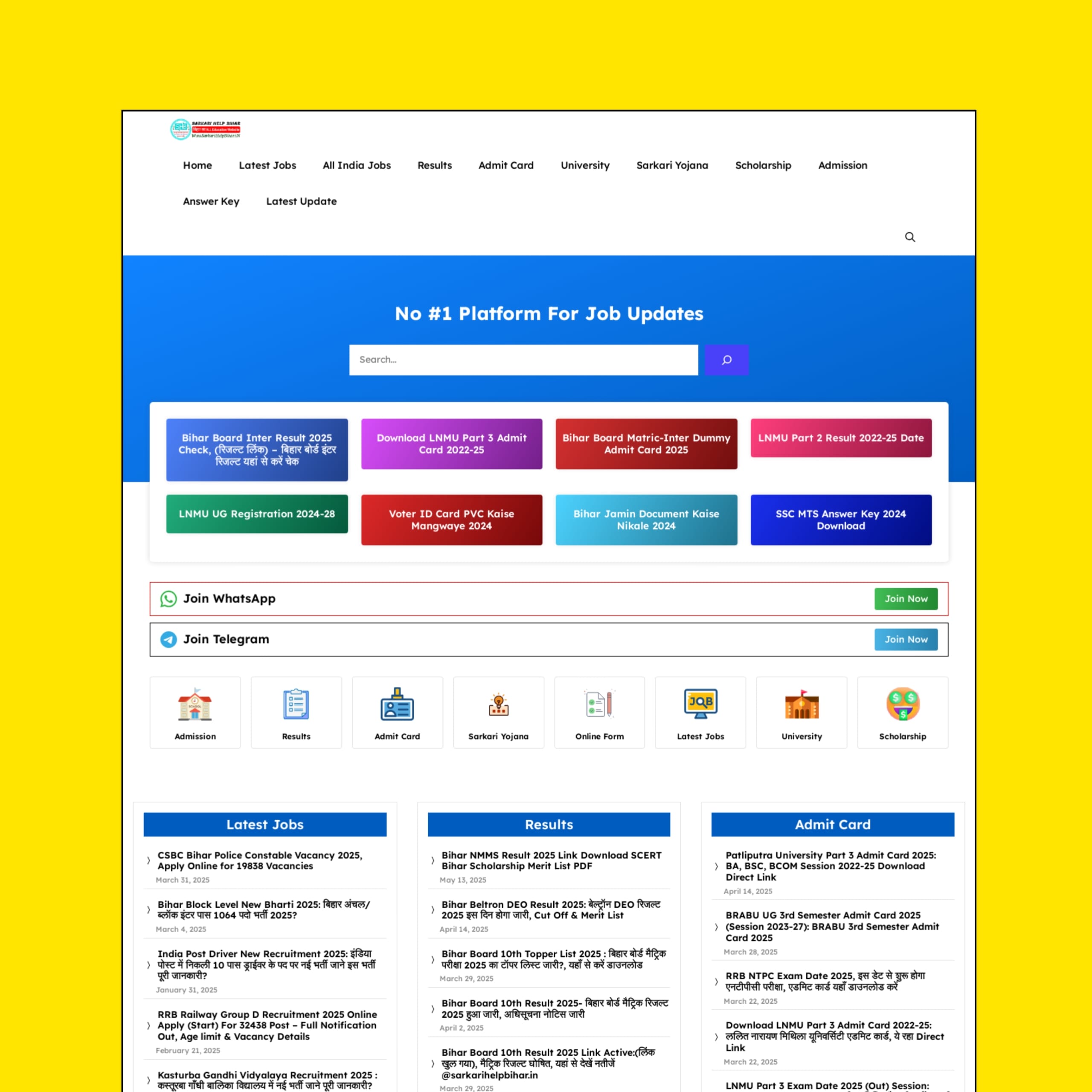 GP Jobs – Sarkari Job Website Templates For GeneratePress